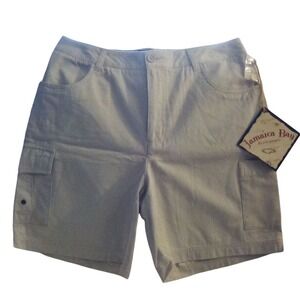 Jamaica Bay Khaki Cotton Cargo Shorts Size 10 Tan Outdoor Utility Casual